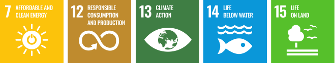 SDGs icon 7, 12-15